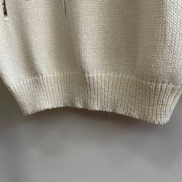 Chic Embellished Cream RINO ROSSI Sweater - Picture 6 of 8